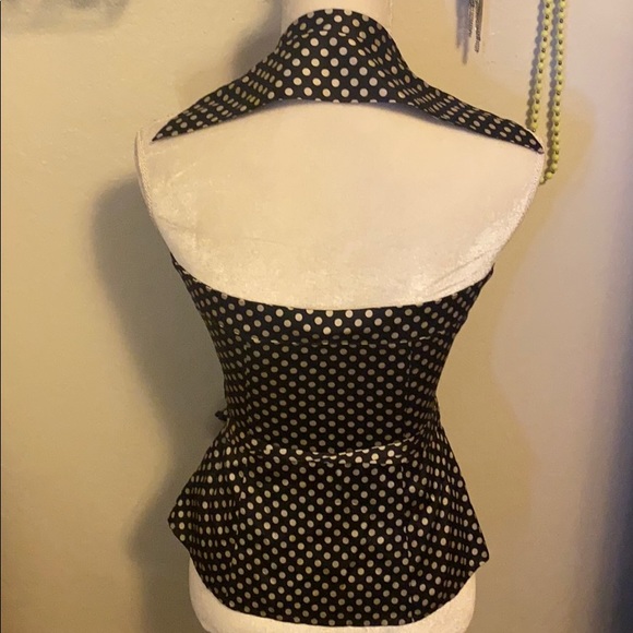 Bebe Polka-dot Halter - Picture 2 of 5